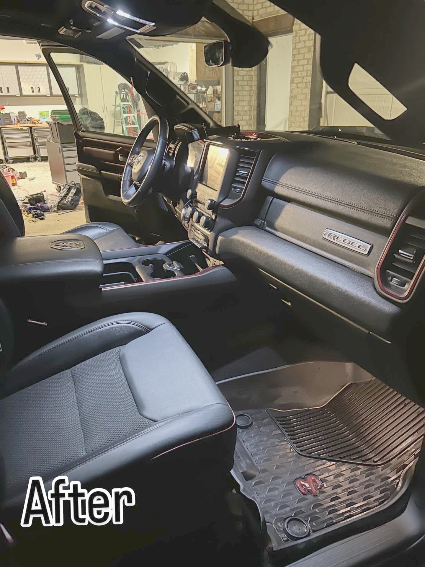 After: RAM Rebel clean interior